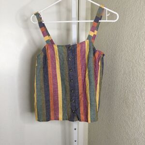 Madewell cotton/linen mix tank top